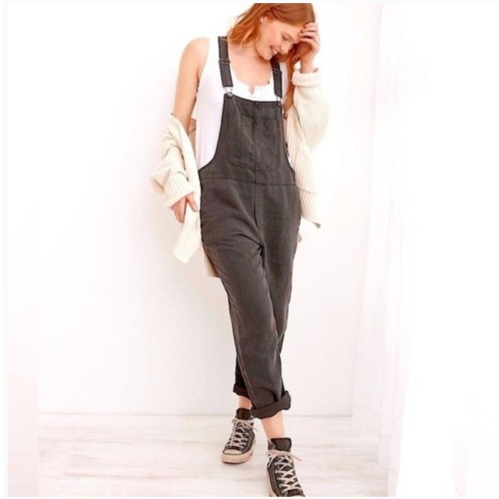 aerie Charcoal Gray Women's Overalls